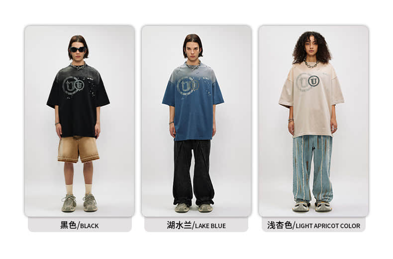 custom logo printing distressed acid wash t shirt cotton street style custom logo printing distressed acid wash t shirt cotton street style