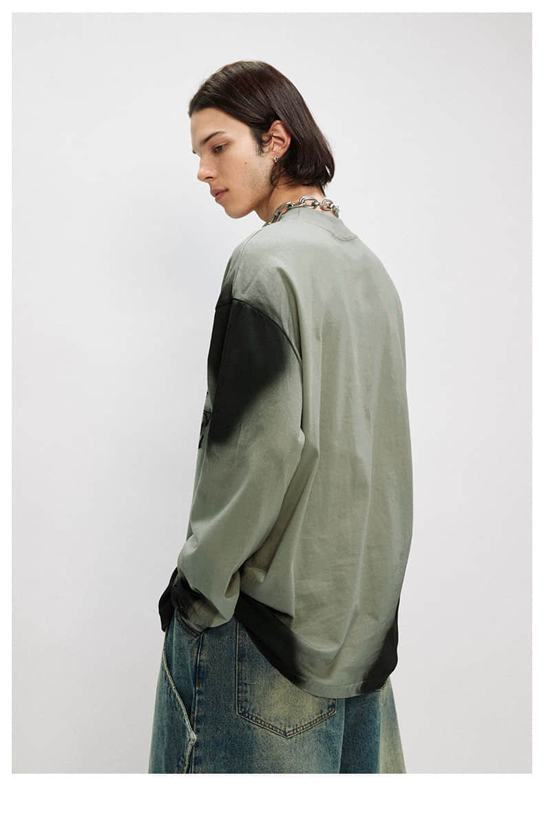 custom embroidery logo printing long sleeve t shirt cotton O-neck custom embroidery logo printing long sleeve t shirt cotton O-neck