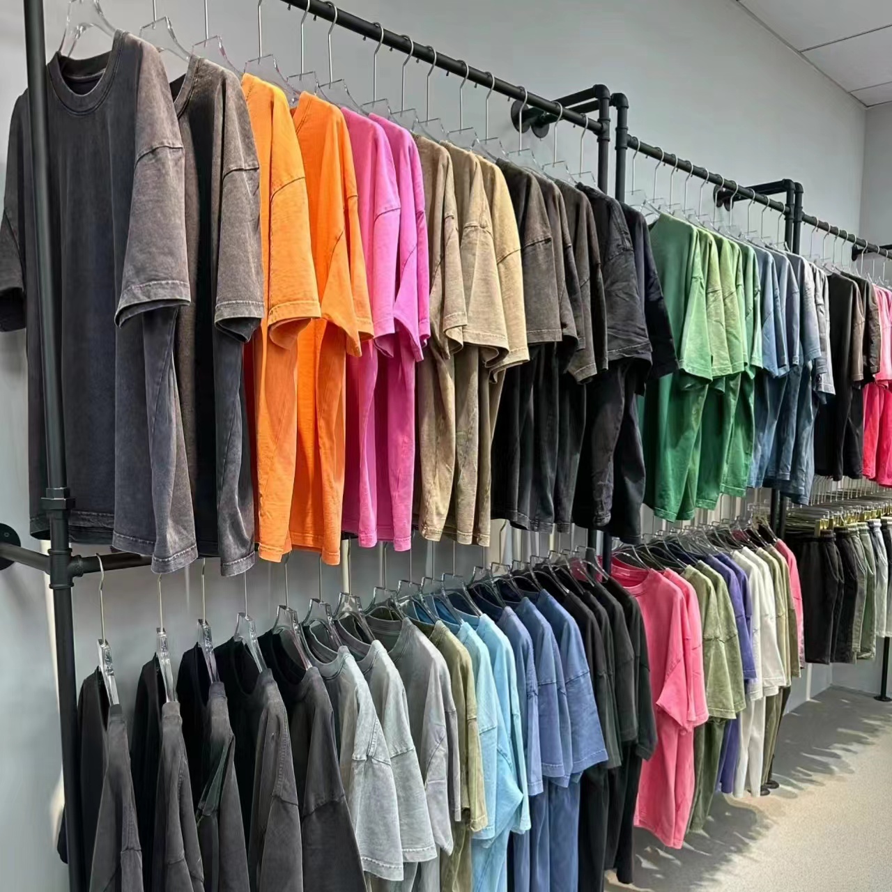 Acid washed plain t-shirt for printing washed vintage oversized tshirt heavy cotton teeshirt for men