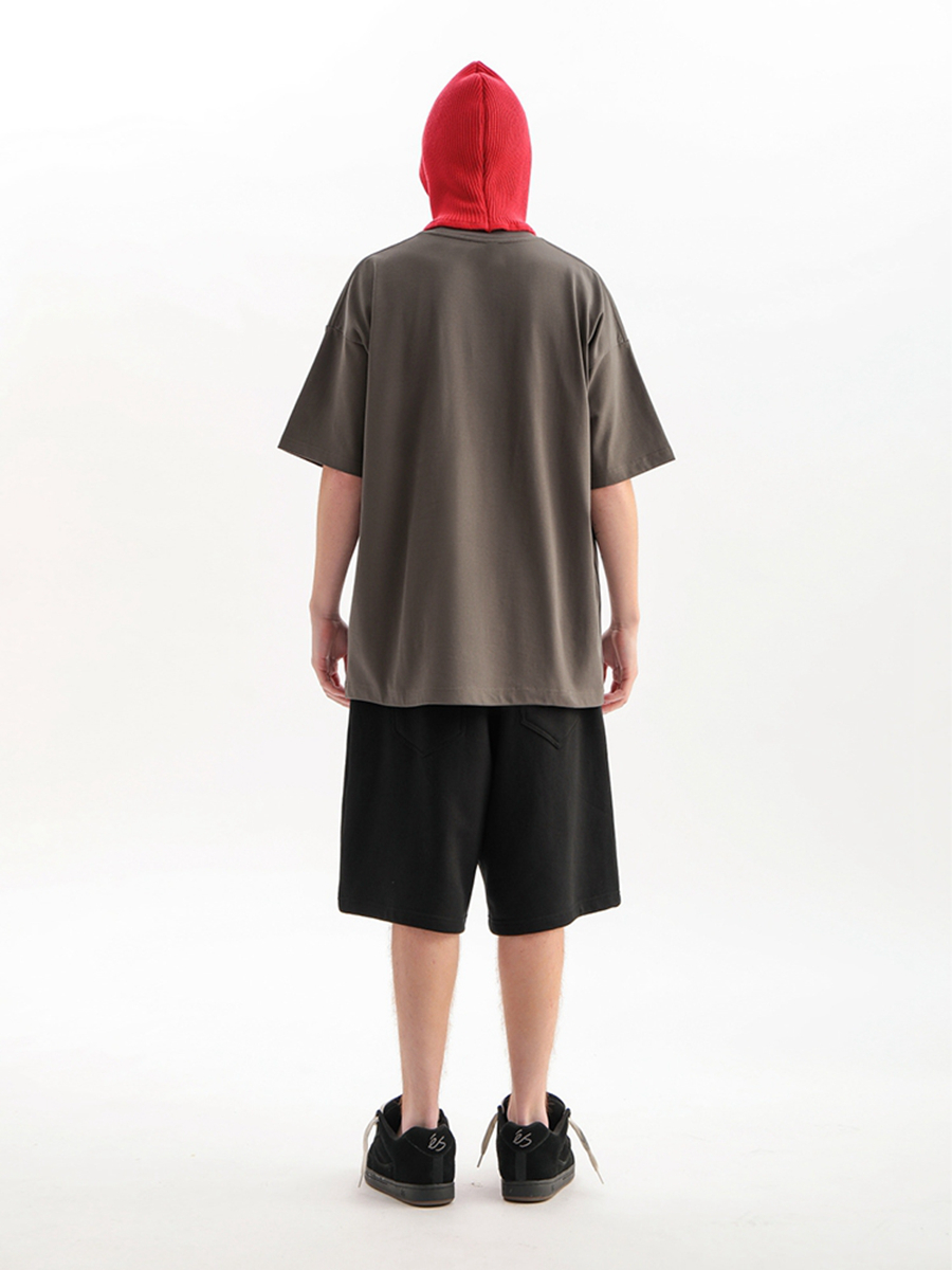 Custom Oversized Drop Shoulder Cotton T-Shirt with 3D Patch Embroidery Loose Fit Plus Size Custom Oversized Drop Shoulder Cotton T-Shirt with 3D Patch Embroidery Loose Fit Plus Size