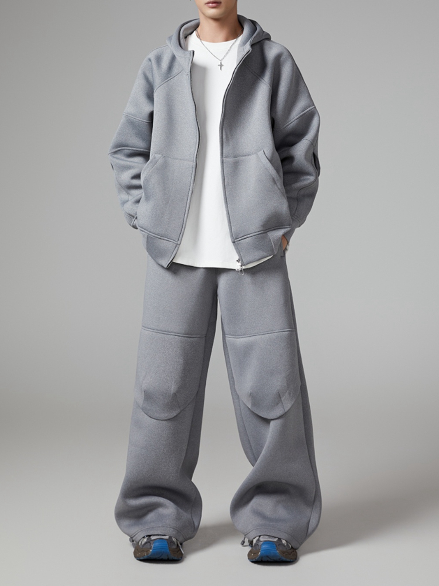 Custom Oversized Blank Crop Sweatshirt Sweatpants Tracksuit Jogger  heavywight hoodie