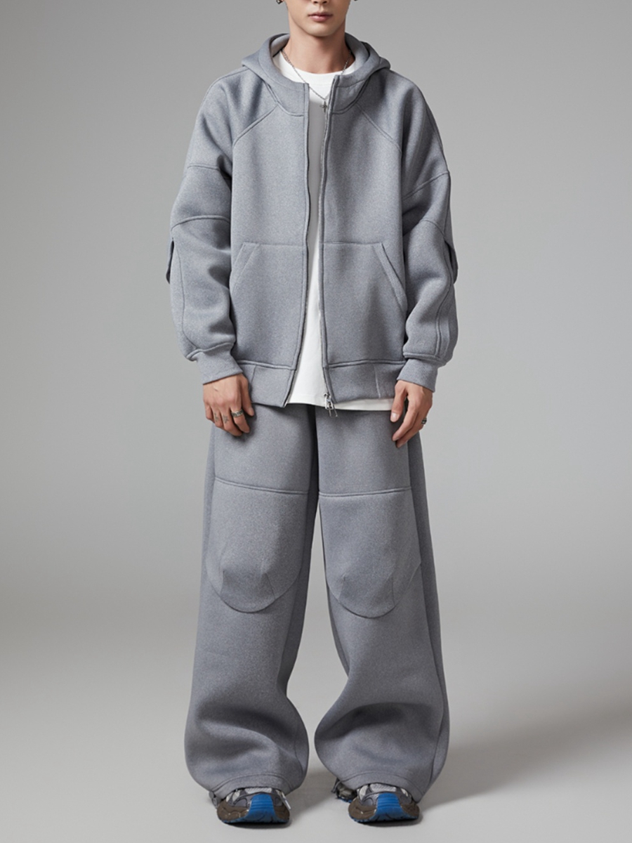 Custom Oversized Blank Crop Sweatshirt Sweatpants Tracksuit Jogger  heavywight hoodie