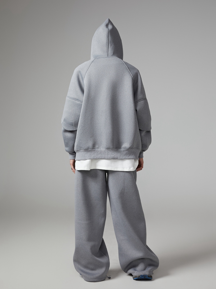 Custom Oversized Blank Crop Sweatshirt Sweatpants Tracksuit Jogger  heavywight hoodie