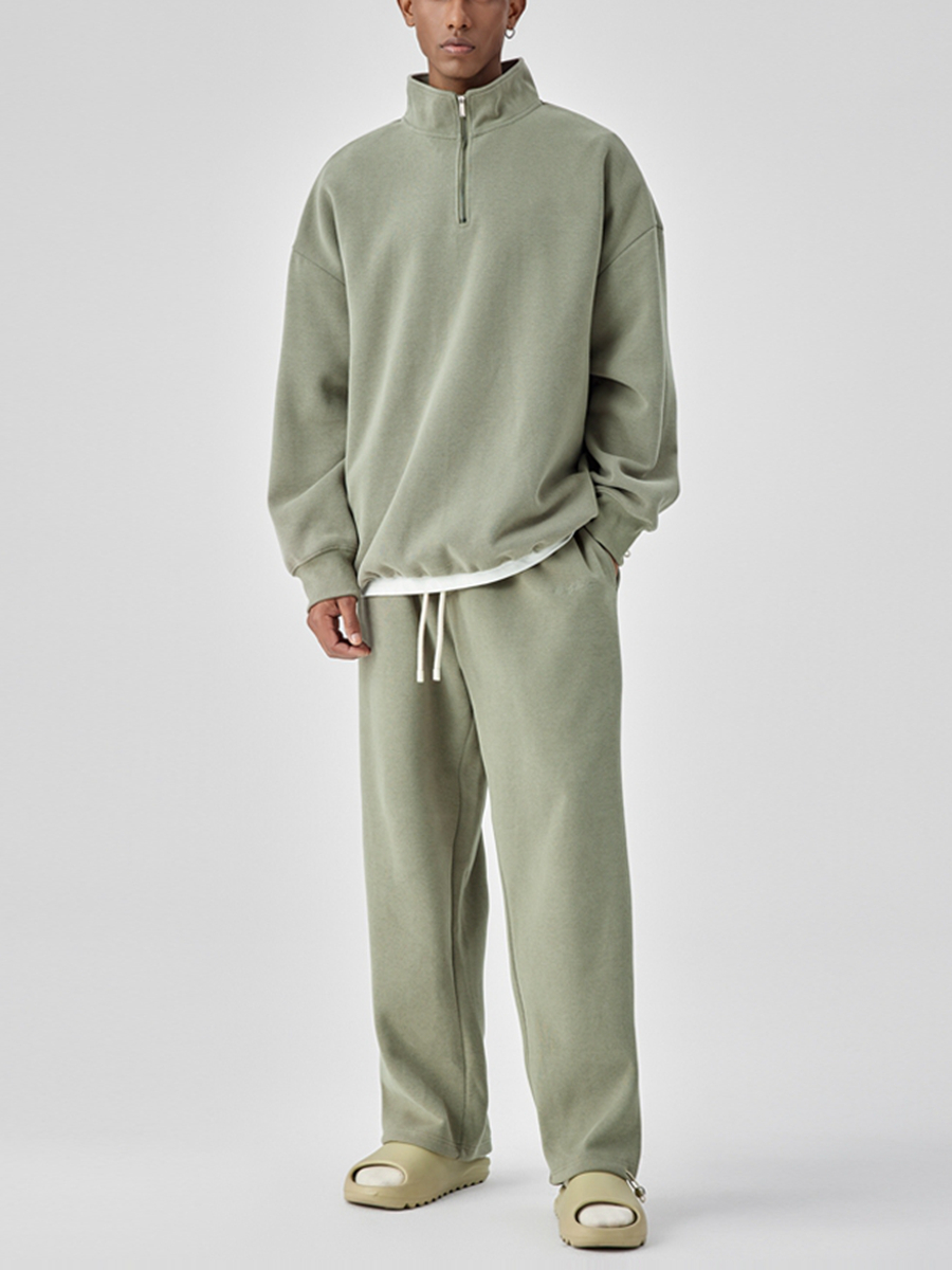 Custom logo blank tracksuit cotton 380gsm heavyweight embroidery sweatshirt oversized Custom logo blank tracksuit cotton 380gsm heavyweight embroidery sweatshirt oversized