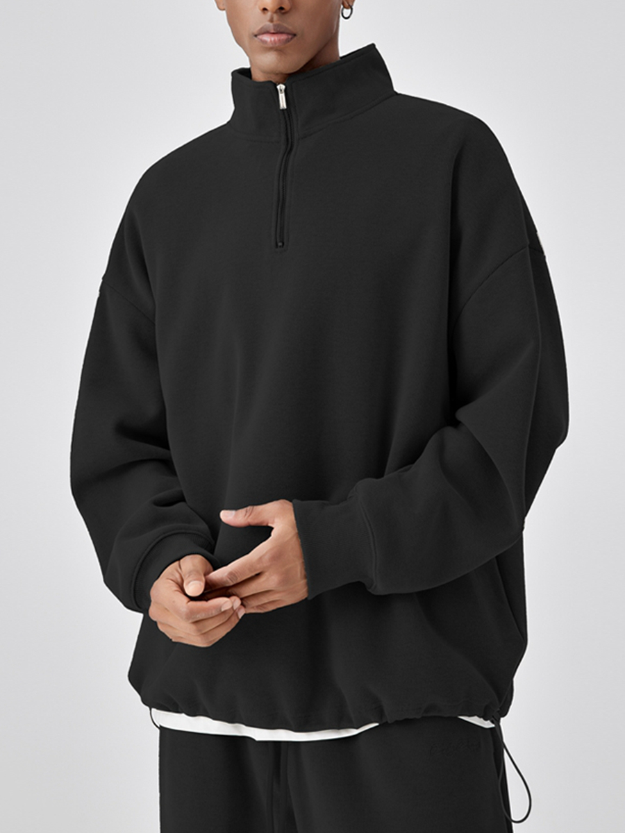 Custom logo blank tracksuit cotton 380gsm heavyweight embroidery sweatshirt oversized Custom logo blank tracksuit cotton 380gsm heavyweight embroidery sweatshirt oversized