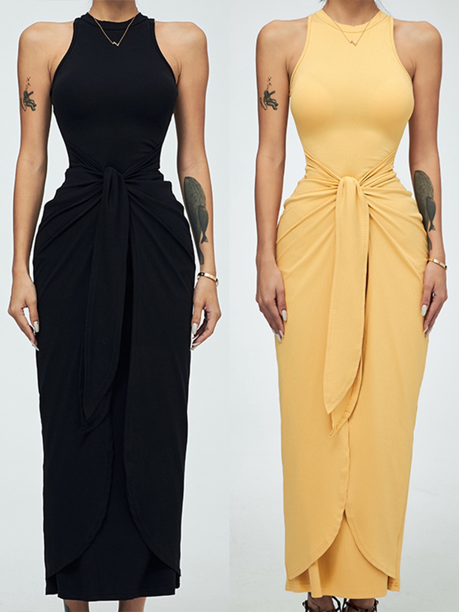 Custom Elegant Bodycon Dress - Slim Fit, Knee-Length, High-Quality Fabric