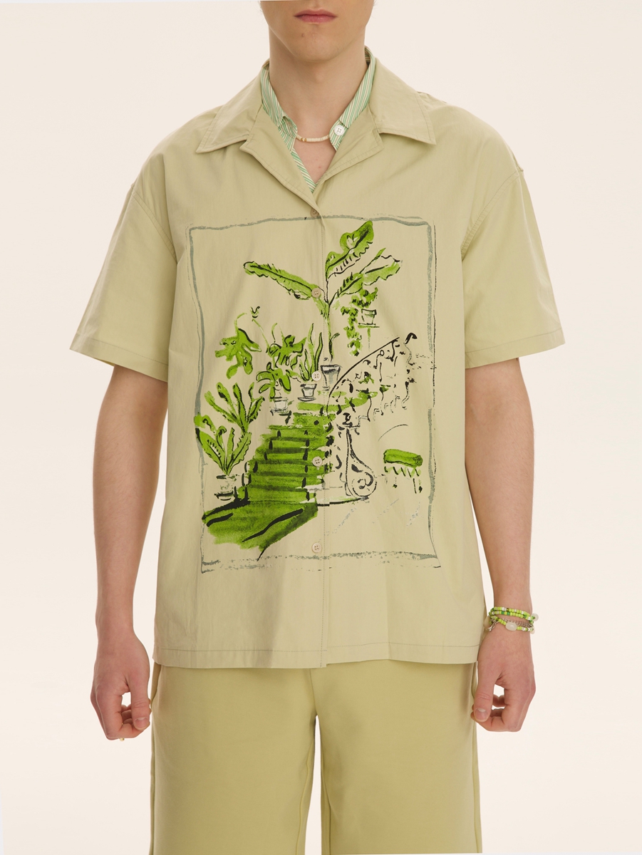 MOQ50 Custom Flower Shirts Printing Fashion Factory