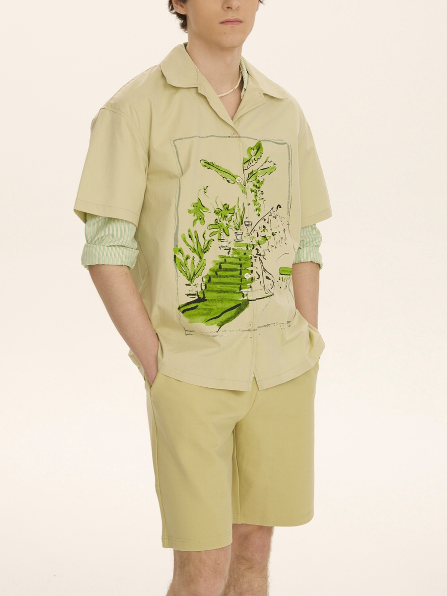 MOQ50 Custom Flower Shirts Printing Fashion Factory