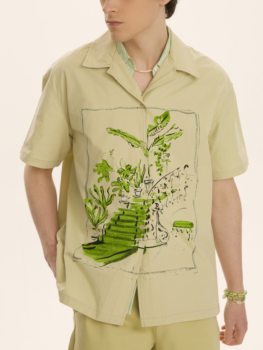 MOQ50 Custom Flower Shirts Printing Fashion Factory